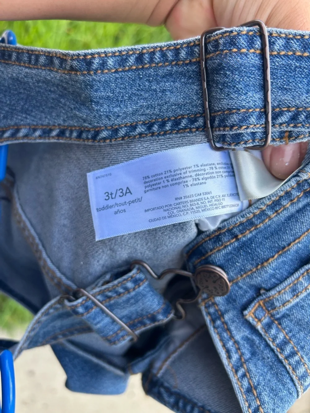 OshKosh B'gosh Denim Blue Toddler Overalls